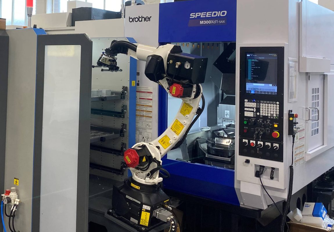 Brother Speedio M300Xd1-5AX with robotic loading system